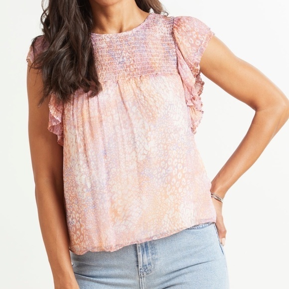 BB Dakota Tops - BB Dakota Dreams Are Made Of Sleeveless Ruffle Top Size Small